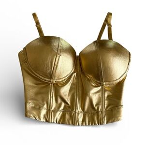 Lydia metallic bustier